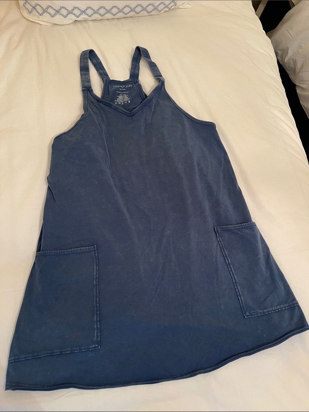 Sincerely Jules Active Sunwashed Workout Dress in Blue Size Small